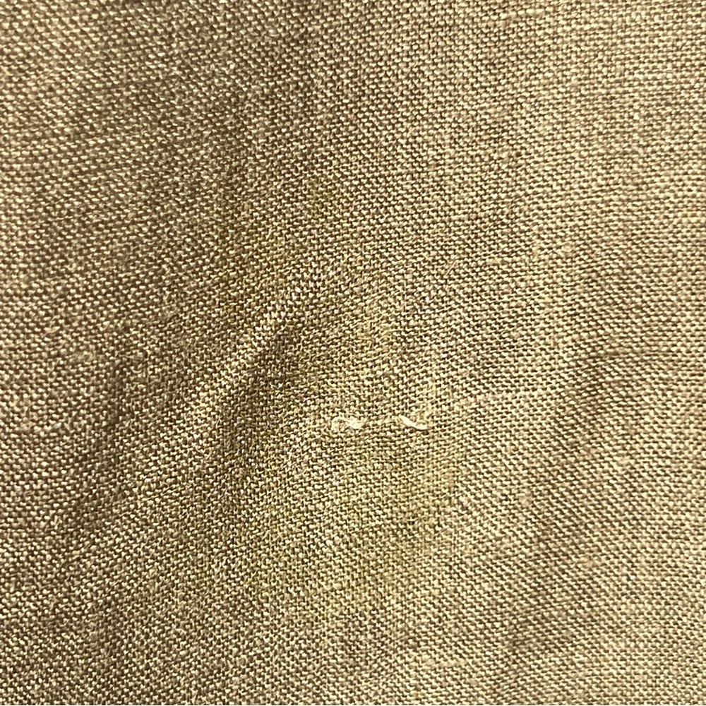 Billy Reid Khaki/Olive Men's Tuscumbia Linen Shirt Button Down Medium - Picture 4 of 6